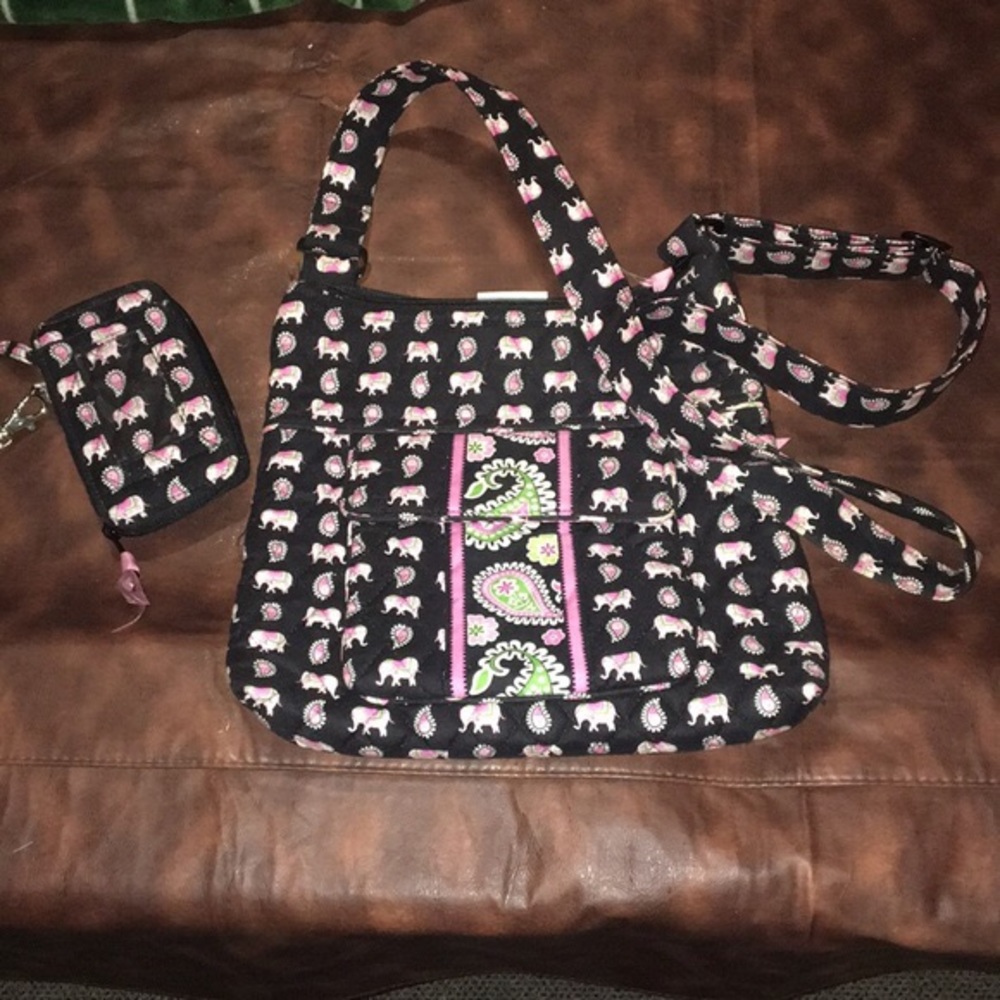 Vera Bradley elephants wallet and hipster